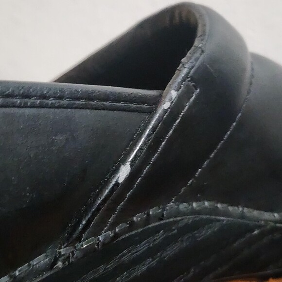 Dansko Professional Shoes Mens Size 12.5 Black Leather Slip On Comfort Clogs main image 7